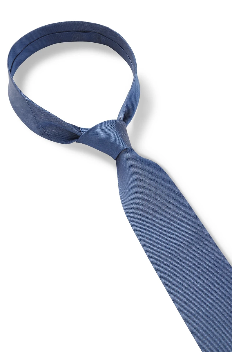 Jacquard-weave tie in silk