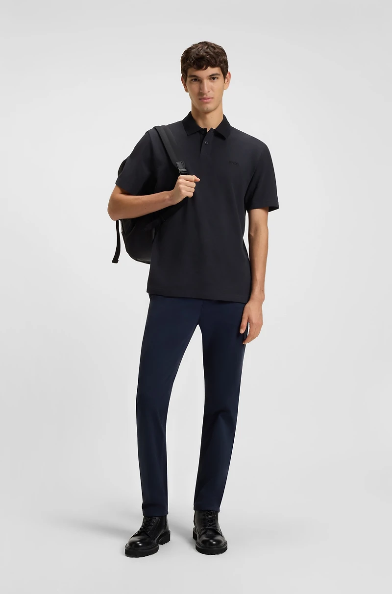 Logo-detail polo shirt cotton piqu