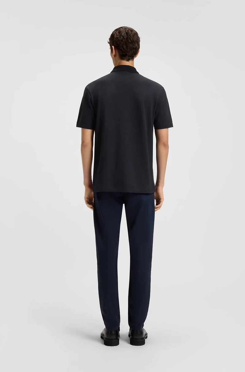 Logo-detail polo shirt cotton piqu