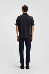 Logo-detail polo shirt cotton piqu