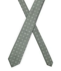 Jacquard-pattern tie in a silk blend
