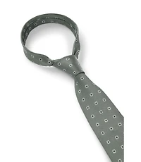Jacquard-pattern tie in a silk blend