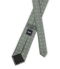 Jacquard-pattern tie in a silk blend