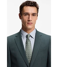 Jacquard-pattern tie in a silk blend