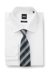 Silk tie with jacquard pattern