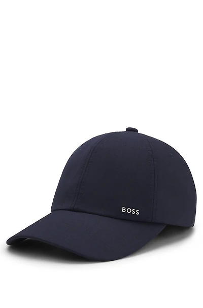 Logo-rivet cap in a wool blend