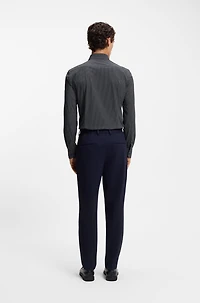 Printed slim-fit shirt performance-stretch jersey