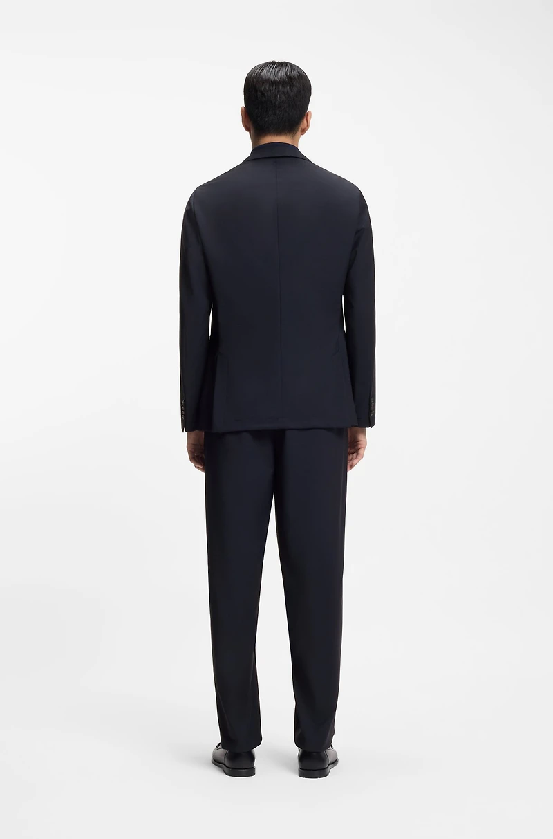 Washable slim-fit jacket a wool blend