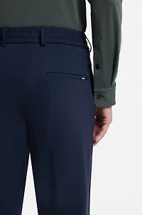 Patterned slim-fit shirt performance-stretch jersey