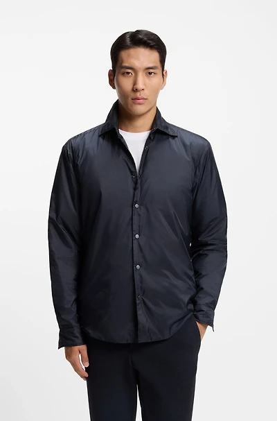 Regular-fit overshirt with padding