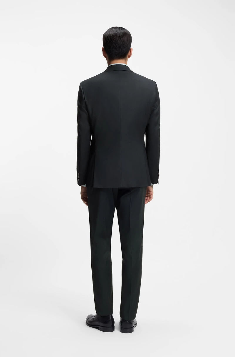 Melange slim-fit jacket a wool blend