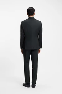 Melange slim-fit jacket a wool blend