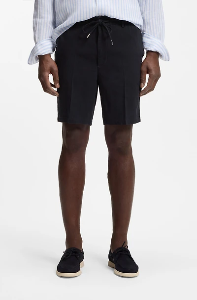 Linen-blend shorts a modern fit