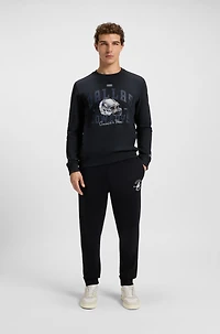 BOSS x DALLAS COWBOYS sweatshirt with helmet graphic