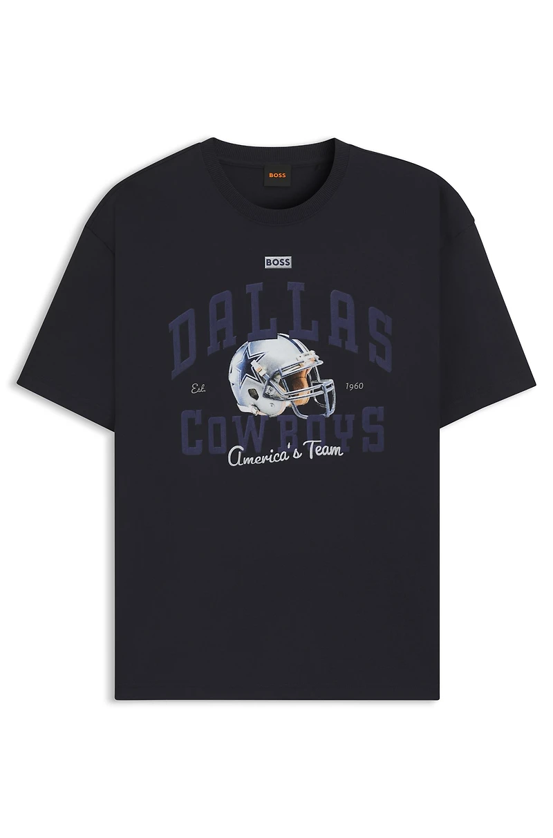 BOSS x DALLAS COWBOYS T-shirt with helmet graphic