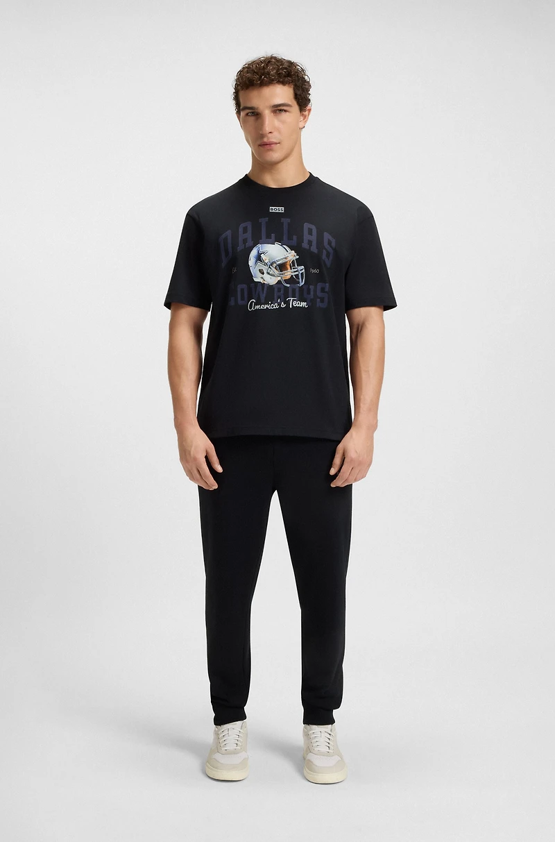 BOSS x DALLAS COWBOYS T-shirt with helmet graphic