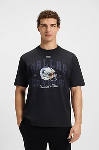 BOSS x DALLAS COWBOYS T-shirt with helmet graphic
