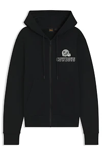 BOSS x DALLAS COWBOYS zip-up hoodie with alternative logo