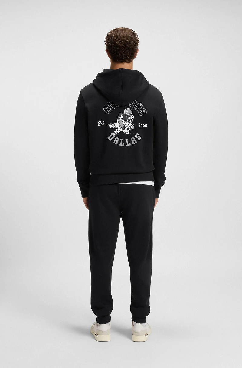 BOSS x DALLAS COWBOYS zip-up hoodie with alternative logo