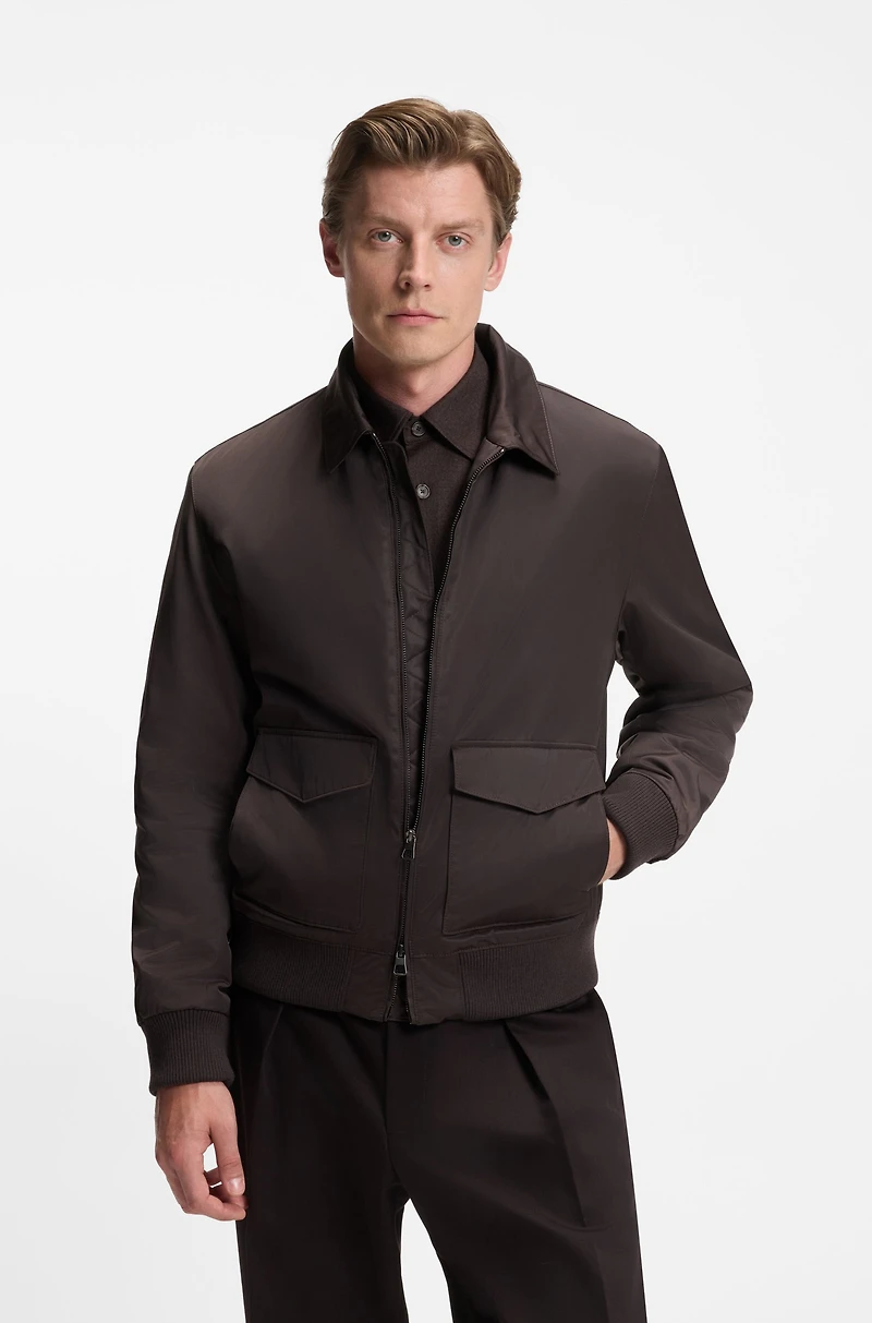 BECKHAM x BOSS jacket water-repellent twill