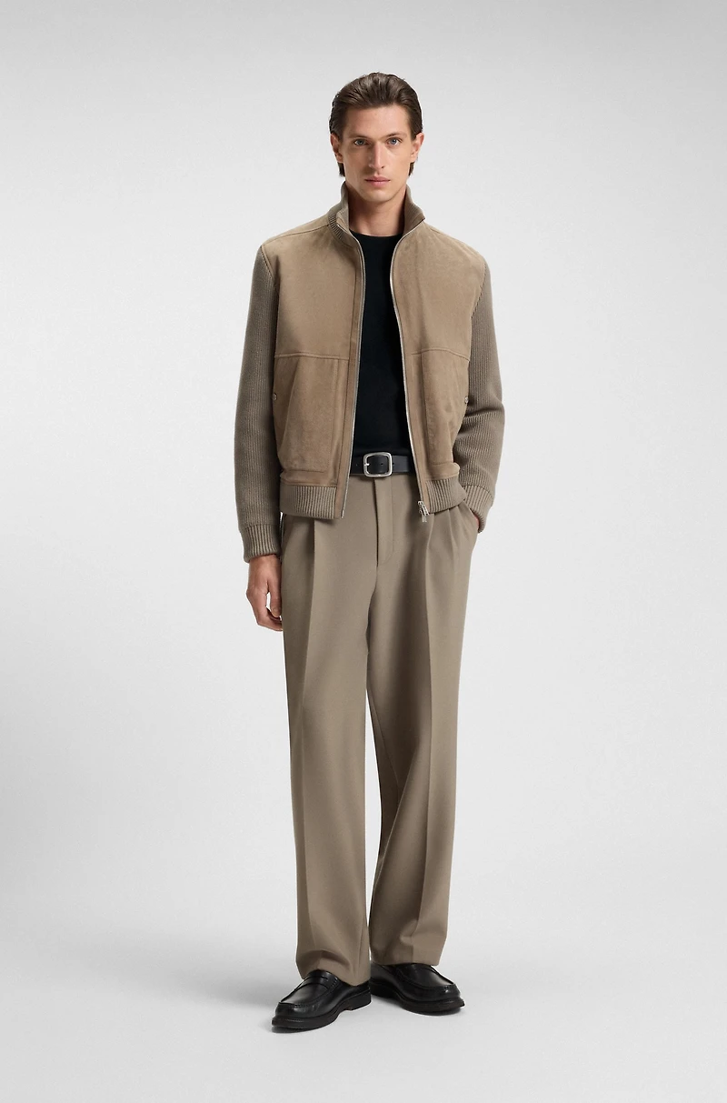 Mercerised-cotton T-shirt with Double B monogram