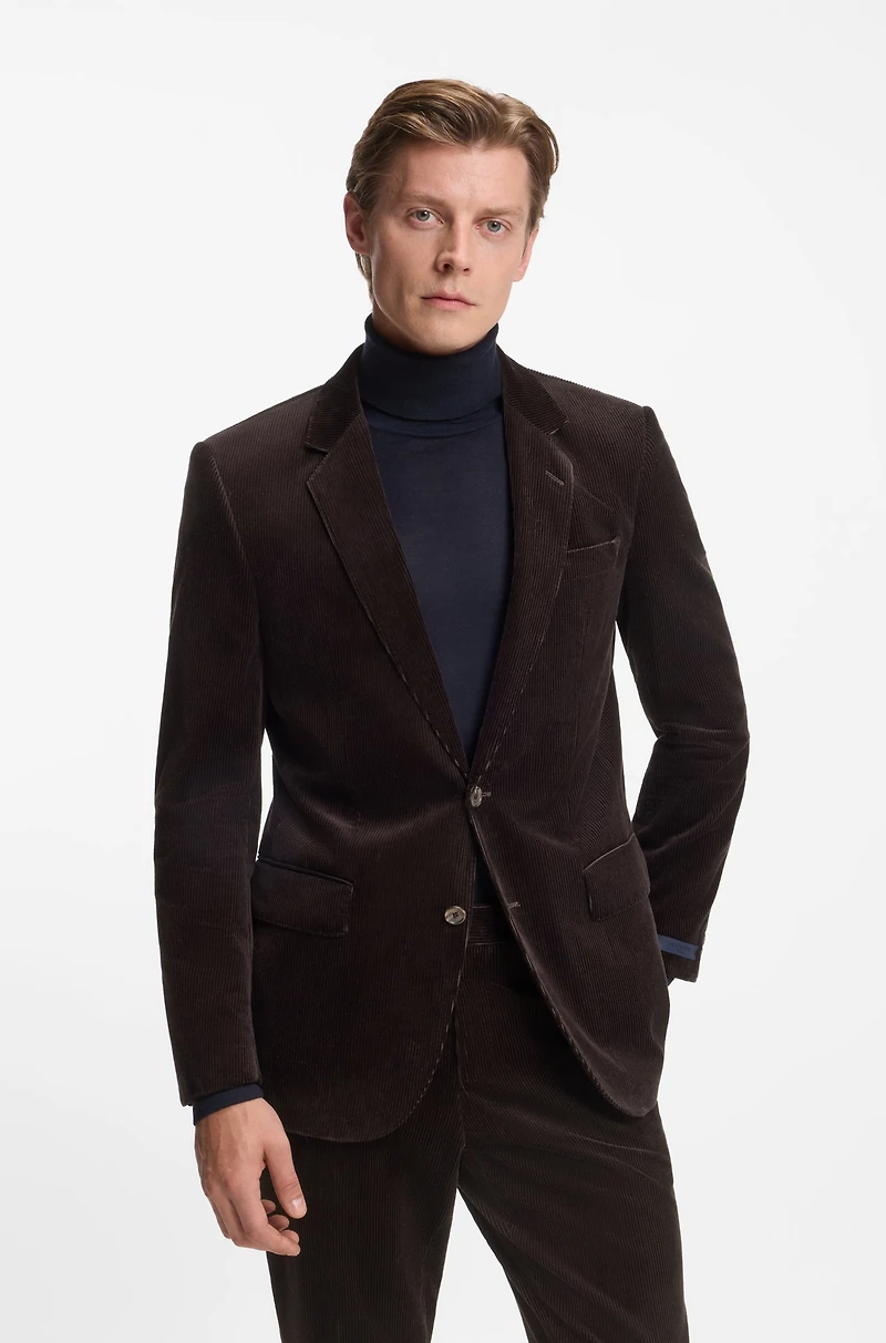 BECKHAM x BOSS jacket striped cotton