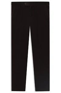BECKHAM x BOSS pleat-front trousers striped cotton