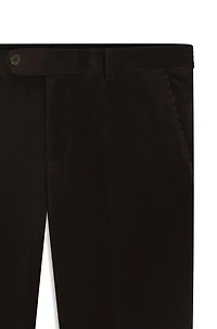 BECKHAM x BOSS pleat-front trousers striped cotton