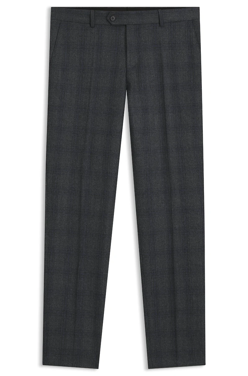 BECKHAM x BOSS trousers checked virgin wool