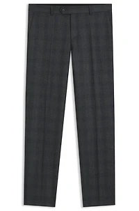 BECKHAM x BOSS trousers checked virgin wool