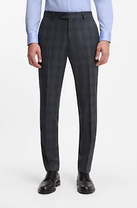 BECKHAM x BOSS trousers checked virgin wool