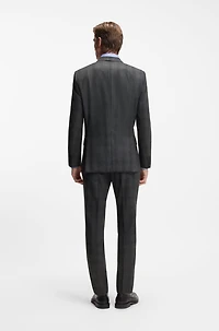 BECKHAM x BOSS trousers checked virgin wool