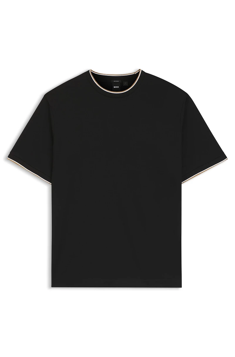 Regular-fit T-shirt mercerised cotton