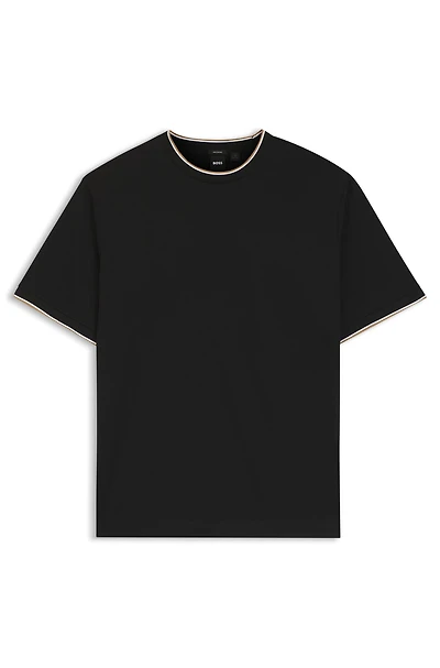 Regular-fit T-shirt mercerised cotton