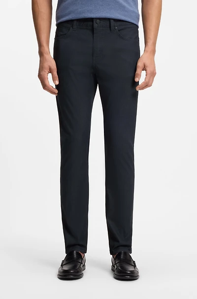 Delaware slim-fit trousers a cotton blend