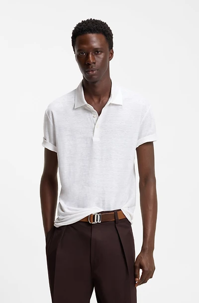 BOSS BY BECKHAM polo shirt linen
