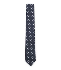 Jacquard-pattern tie in a silk blend