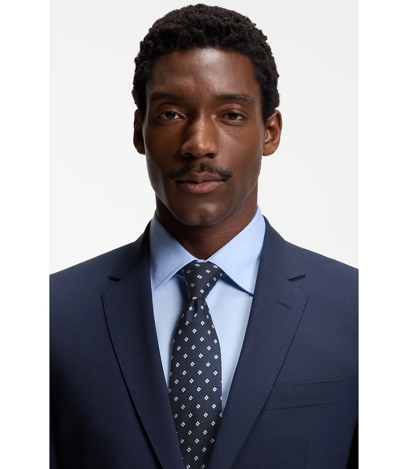 Jacquard-pattern tie in a silk blend