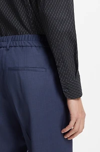 Printed slim-fit shirt performance-stretch jersey