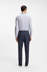 Slim-fit shirt Italian performance-stretch jersey