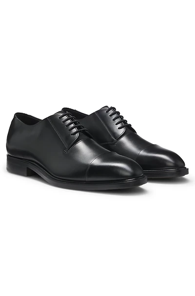 Cap-toe Derby shoes leather