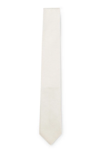 Jacquard-woven tie in silk