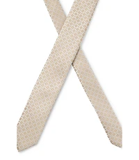 Silk-blend tie with jacquard pattern