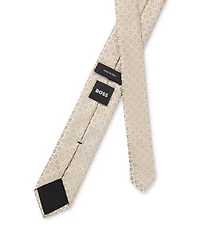 Silk-blend tie with jacquard pattern