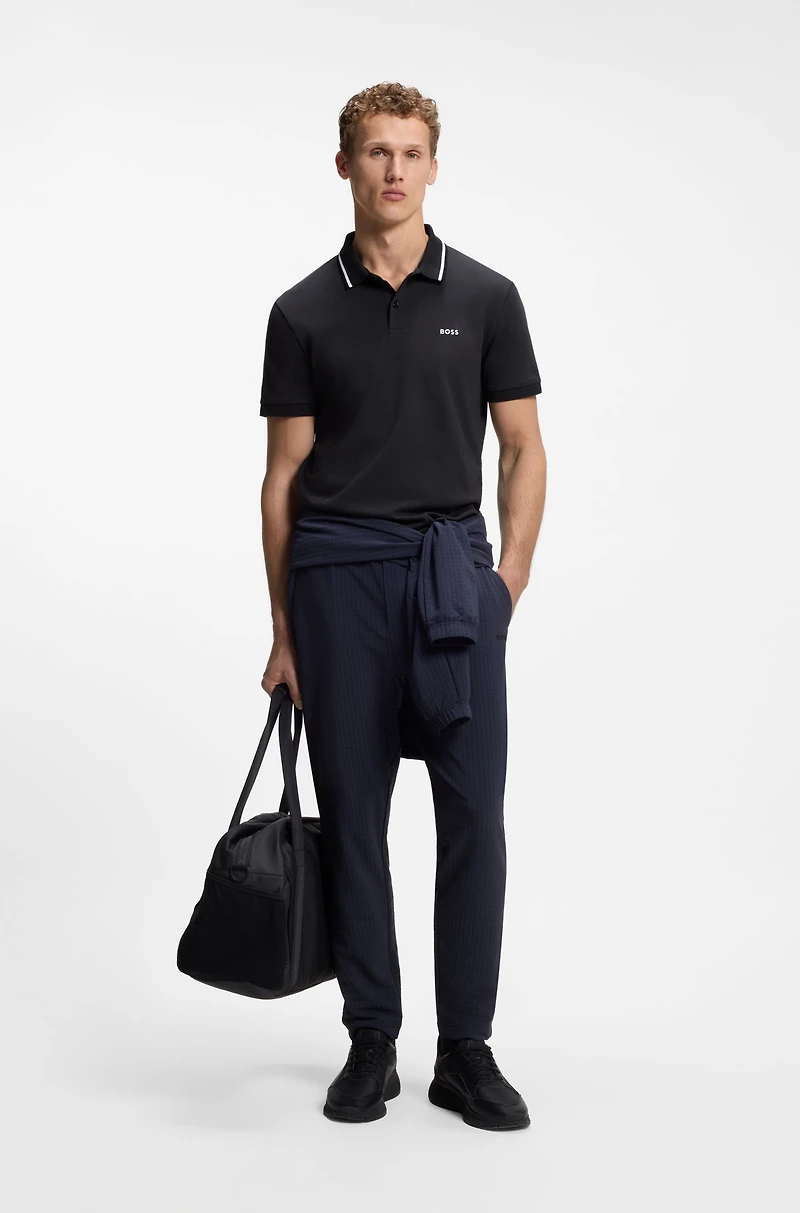 Paddy slim-fit polo shirt interlock cotton