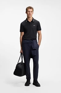 Paddy slim-fit polo shirt interlock cotton