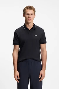 Paddy slim-fit polo shirt interlock cotton