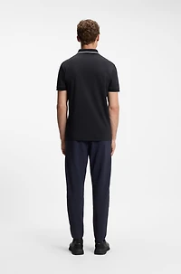 Paddy slim-fit polo shirt interlock cotton