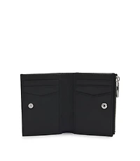 Logo-lettering wallet in grained leather