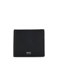 Billfold wallet with silver-tone logo lettering